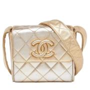 Pre-owned Leather chanel-bags Chanel Vintage , Yellow , Dames