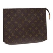 Pre-owned Canvas pouches Louis Vuitton Vintage , Brown , Dames