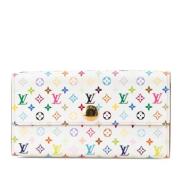 Pre-owned Canvas wallets Louis Vuitton Vintage , White , Dames