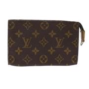 Pre-owned Canvas pouches Louis Vuitton Vintage , Brown , Dames