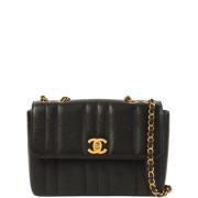 Pre-owned Leather chanel-bags Chanel Vintage , Black , Dames