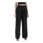 Ripstop Cargo Broek met Uitbreidbare Zakken Alexander Wang , Black , D...