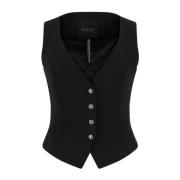 Zwarte Fatima Vest Guess , Black , Dames