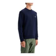 Iconisch Krokodil Logo Sweatshirt Lacoste , Blue , Heren