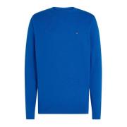 Stijlvolle Gebreide Trui Mw0Mw28046 C3D Tommy Hilfiger , Blue , Heren