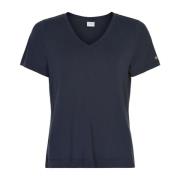 Nina T-shirt V-hals 14919 IN Front , Blue , Dames