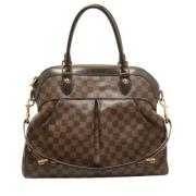 Pre-owned Coated canvas handbags Louis Vuitton Vintage , Brown , Dames