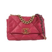 Pre-owned Leather chanel-bags Chanel Vintage , Pink , Dames