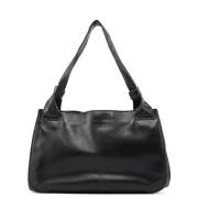 Pre-owned Leather handbags Gucci Vintage , Black , Dames