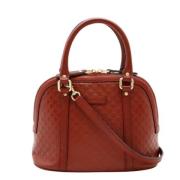 Pre-owned Leather gucci-bags Gucci Vintage , Red , Dames