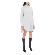 Gestreepte Oxford Overhemdjurk Thom Browne , White , Dames