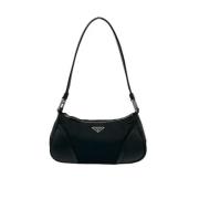 Pre-owned Leather prada-bags Prada Vintage , Black , Dames