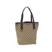 Pre-owned Canvas gucci-bags Gucci Vintage , Beige , Dames