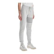 Grijze 4-Bar Joggers met Handtekeningdetails Thom Browne , Gray , Dame...