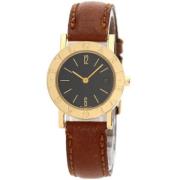 Pre-owned Yellow Gold watches Bvlgari Vintage , Black , Dames