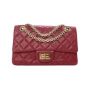 Pre-owned Leather chanel-bags Chanel Vintage , Red , Dames