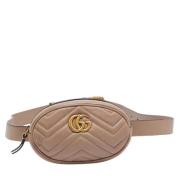 Pre-owned Leather gucci-bags Gucci Vintage , Beige , Dames