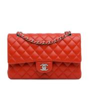 Pre-owned Leather shoulder-bags Chanel Vintage , Red , Dames