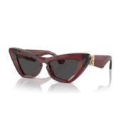 Rood/Grijs Zonnebril BE 4421U Burberry , Brown , Dames