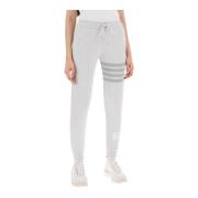 Grijze 4-Bar Joggers met Koord Thom Browne , Gray , Dames