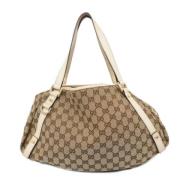 Pre-owned Canvas gucci-bags Gucci Vintage , Beige , Dames