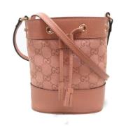 Pre-owned Canvas gucci-bags Gucci Vintage , Pink , Dames