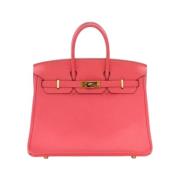 Pre-owned Leather handbags Hermès Vintage , Pink , Dames