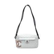 Pre-owned Leather chanel-bags Chanel Vintage , White , Dames