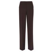 Aubergine Casual Broek Fendi , Brown , Dames