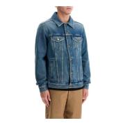 Versleten Denimjack voor Mannen Golden Goose , Blue , Heren