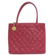 Pre-owned Leather chanel-bags Chanel Vintage , Red , Dames