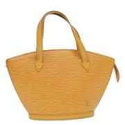 Pre-owned Leather handbags Louis Vuitton Vintage , Yellow , Dames