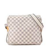 Pre-owned Canvas shoulder-bags Louis Vuitton Vintage , White , Dames