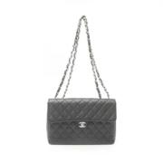 Pre-owned Leather chanel-bags Chanel Vintage , Black , Dames