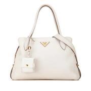 Pre-owned Leather prada-bags Prada Vintage , White , Dames