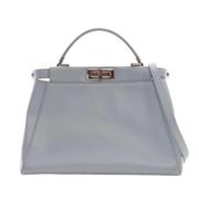 Pre-owned Leather fendi-bags Fendi Vintage , Blue , Dames