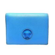 Pre-owned Leather wallets Versace Pre-owned , Blue , Unisex