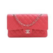 Pre-owned Leather handbags Chanel Vintage , Pink , Dames