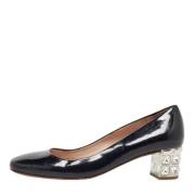 Pre-owned Leather heels Miu Miu Pre-owned , Black , Dames