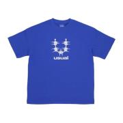 Royal Blue Tee met Ronde Hals Usual , Blue , Heren