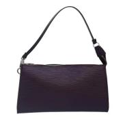 Pre-owned Leather louis-vuitton-bags Louis Vuitton Vintage , Purple , ...