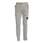 Grijze Stretch Twill Broek Stone Island , Gray , Heren