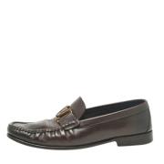 Pre-owned Leather flats Louis Vuitton Vintage , Brown , Heren