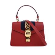 Pre-owned Leather handbags Gucci Vintage , Red , Dames