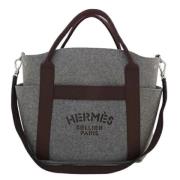 Pre-owned Nylon handbags Hermès Vintage , Gray , Unisex