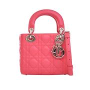 Pre-owned Leather dior-bags Dior Vintage , Pink , Dames