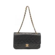 Pre-owned Leather chanel-bags Chanel Vintage , Black , Dames