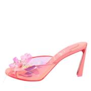 Pre-owned Fabric sandals Christian Louboutin Pre-owned , Pink , Dames