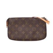 Pre-owned Canvas handbags Louis Vuitton Vintage , Brown , Dames