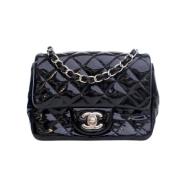 Pre-owned Leather chanel-bags Chanel Vintage , Black , Dames